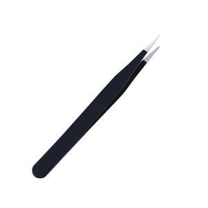 Pinzas de acero inoxidable negro, herramientas de <span class=keywords><strong>recogida</strong></span> curvas rectas, pinza puntiaguda para pestañas, herramienta para manicura y arte de uñas - Product Image 3
