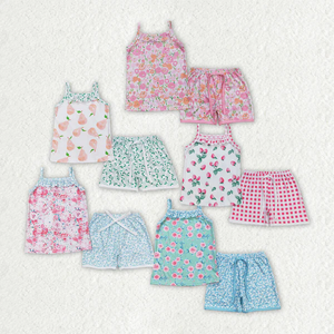 ชุดเสื้อกั๊กแขนกุดมีกระเป๋าสำหรับแม่และลูกสาว ผ้าฝ้ายลายสแกลลอป - Product Image 4
