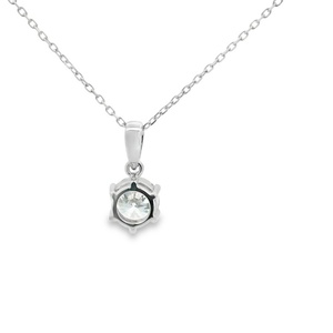 0.5Ct 1Ct 1.5Ct 2Ct Round Cut Lab Grown Diamond <b>Necklace</b> Pendant <b>D</b>-VS1 Diamond Solitaire <b>Necklace</b> Four Claws - Product Image 5