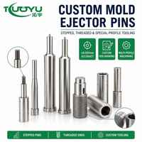 Pasador Expulsor de Precisión Personalizado con Precisión de 0.001mm, Roscado Escalonado, Perfil Especial Según Dibujo para Componentes de Herramientas de Inyección