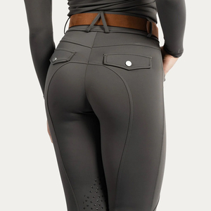맞춤형 승마 대회 레깅스 속건 미끄럼 방지 실리콘 전문 승마 바지 포켓 바지 - Product Image 1