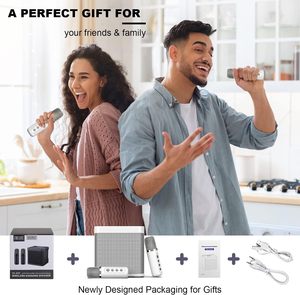 Ngoài Trời Loa Di Động Không Dây Karaoke LED Đảng Loa Với Microphone <span class=keywords><strong>Bluetooth</strong></span> Chất Lượng Cao 10W Máy Nghe Nhạc Âm Thanh Nhà - Product Image 2