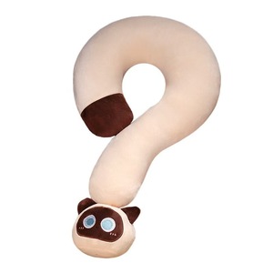 Éxito de ventas transfronterizo: Almohada decorativa de <span class=keywords><strong>gato</strong></span> negro, juguete de peluche, muñeco de trapo unisex, de algodón PP y poliéster, bajo MOQ, venta al por mayor para aniversarios - Product Image 5
