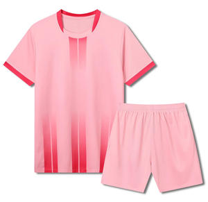 Новый дизайн: мужской комплект футбольной формы для взрослых из быстросохнущего дышащего полиэстера, тренировочный трикотаж с коротким рукавом, с возможностью нанесения индивидуального названия команды. - Product Image 3