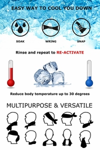 Biểu Tượng Tùy Chỉnh In Nhanh Chóng Làm Khô Băng Lạnh Cảm Giác Mát Mẻ Mồ Hôi Ngay Lập Tức Sợi Nhỏ Du Lịch Ngoài Trời Phòng Tập Thể Dục Thể Thao Chịu đựng Làm Mát Khăn - Product Image 5