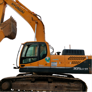Excavatrice sur chenilles Hyundai 305LC-9T avec godet de terrassement, modèle hydraulique robuste, origine Corée, occasion - Product Image 1