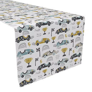 Polyester Printed Table Runner 14x72 Custom Printing for Wedding Tables Event Planners Bulk Supply Orders Hospitality Purchasing - Product Image 1