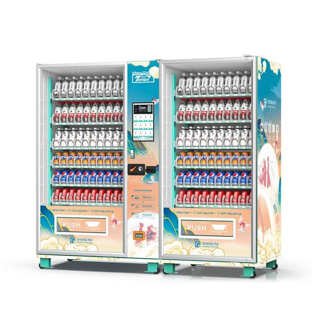 Manufacture Display Advertising Protein Smoothie Vending Machine Various Energy Drink Combinations Vending Machine for Gym