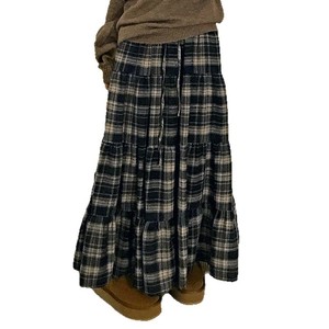 Falda Larga con Paneles <span class=keywords><strong>de</strong></span> Estilo Preppy Retro Británico, Juvenil, Dulce y Chic, Falda en Línea A para Mujer - Product Image 6