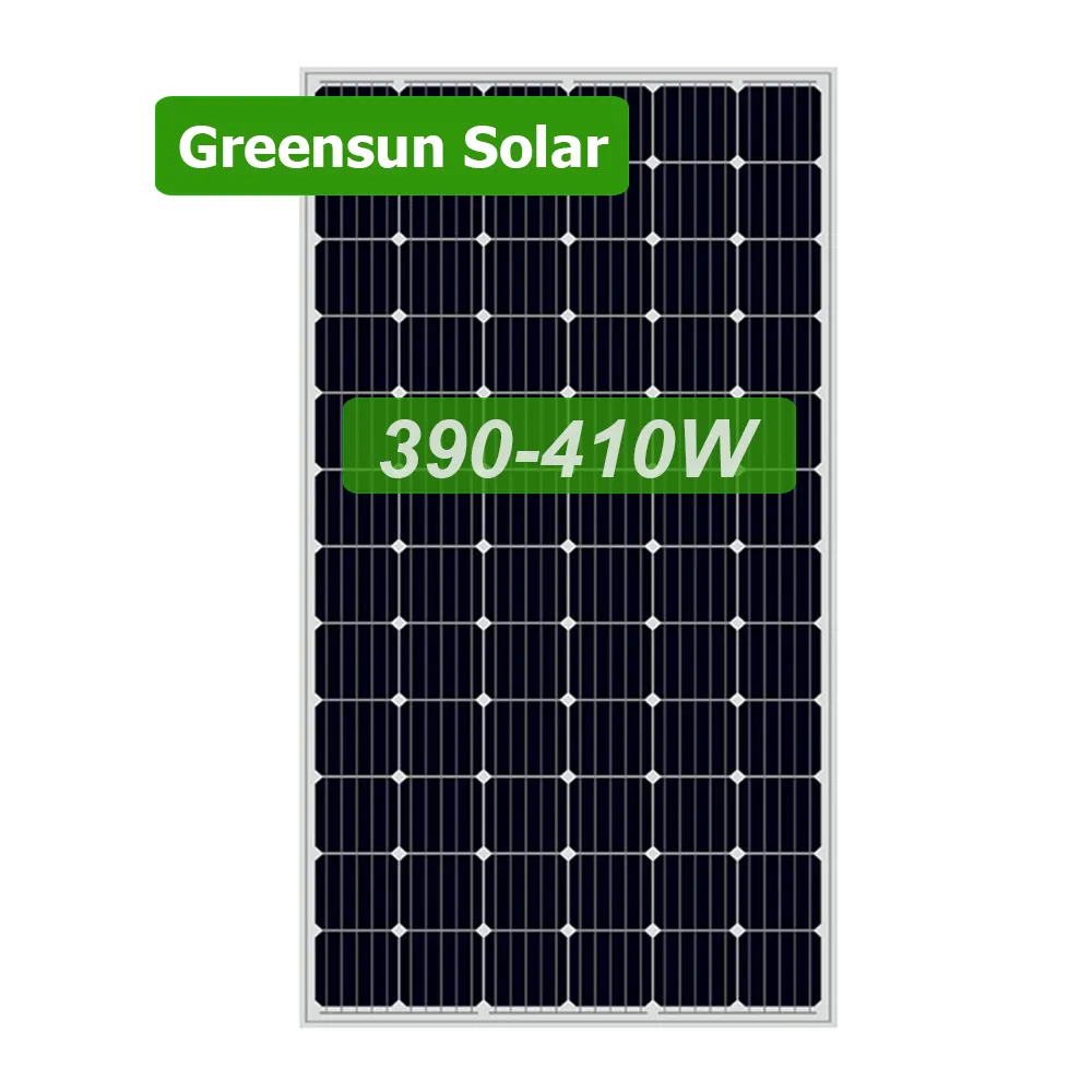 Greensun yeni teknoloji mono perc 410w 405wp 400 watt polikristal güneş panelleri