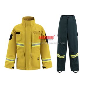 ANBEN FIRE Color amarillo Wlidland Forest Traje de <span class=keywords><strong>bombero</strong></span> Nomex Aramid <span class=keywords><strong>Bombero</strong></span> <span class=keywords><strong>Uniforme</strong></span> Trajes ignífugos para Forest Fireman - Product Image 2