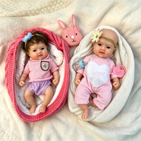 Poupée Reborn en Silicone Adorable et Compacte de 30 cm, Chauve/ Cheveux Implantés à la Main, Jouet Idéal pour Collection d'Artistes