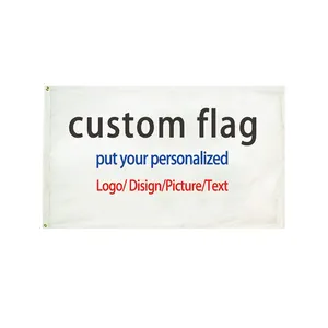 Schlussverkauf schnelle Lieferung günstiger einzel- oder doppelseitiger Siebdruck 68D Polyester Veranstaltungen auf Lager Handels-Custom 2024 Flagge