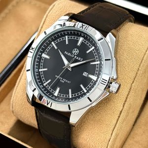 Reloj de Cuarzo para Hombre, Estilo Casual y de Negocios, Éxito de Ventas Internacional, Resistente al Agua, con Correa de Cuero - Product Image 3