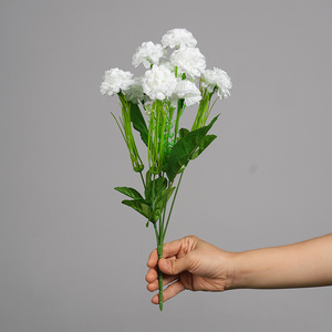Bouquet d'hortensias artificiels à 9 têtes, fleurs en PVC multicolores, arrangement floral décoratif pour la décoration générale - Product Image 3