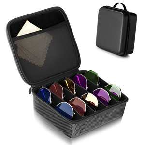 Travel Sunglasses Organizer <b>Case</b> <b>for</b> Women Men, <b>Glasses</b> <b>Case</b> Multiple Pairs with Adjustable Slot - Product Image 1