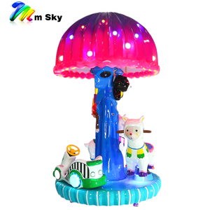 Manège interactif tactile d'intérieur à 3 places pour enfants, mini-carrousel à balançoires en fibre de verre, modèle amovible M <span class=keywords><strong>SKY</strong></span> KA-660 - Product Image 3