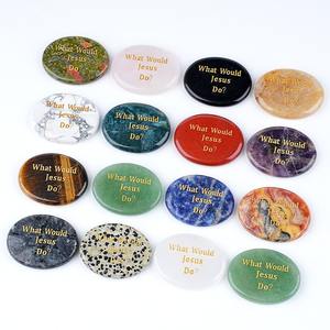 <span class=keywords><strong>Piedra</strong></span> de <span class=keywords><strong>la</strong></span> preocupación curativa, ¿qué haría Jesús?, cristal natural tallado a mano, alivio de <span class=keywords><strong>la</strong></span> ansiedad, <span class=keywords><strong>piedra</strong></span> de <span class=keywords><strong>la</strong></span> palma, regalo de cristal para meditación y Reiki - Product Image 3