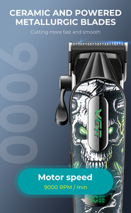 Cortadora de Pelo VGR V-279 con Motor de 9000 RPM, Recortadora de Pelo Profesional Inalámbrica <span class=keywords><strong>para</strong></span> Estilistas y Barberos, Recortadora de Barba - Product Image 2