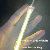 Connecteur sans soudure AOMEI pour bande lumineuse COB 5/8/10mm, contact en cuivre PC 5A, clip rapide, joint central sans zone sombre IP22