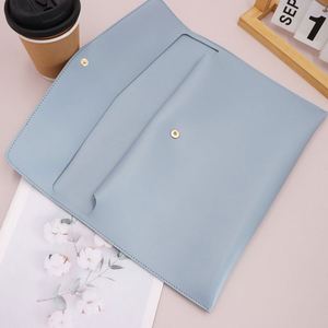 CustomPU Leather Promotional Envelope Document Holder <b>A4</b> File <b>Folder</b> Organizer Waterproof Portfolio Laptop Sleeve Business Gifts - Product Image 2