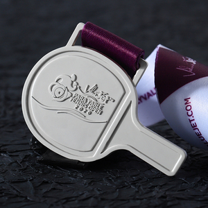 Medallas al por mayor de fábrica, medallas de premio de Pádel para <span class=keywords><strong>tenis</strong></span> de <span class=keywords><strong>mesa</strong></span>, medallas deportivas de aleación de Zinc y Metal, medallas de <span class=keywords><strong>tenis</strong></span> de <span class=keywords><strong>mesa</strong></span> 2d de oro y plata - Product Image 2