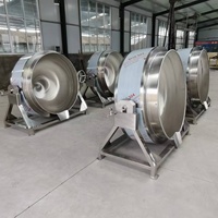ZLPH Automatische Jacket Kettle Cooker voor sauzen, kant-en-klare maaltijden, voedselverwerkingsmachine, SUS304, energiebesparend