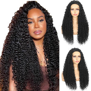 Perruque longue et <span class=keywords><strong>droite</strong></span> noire africaine tendance pour femmes, perruques brésiliennes et vietnamiennes moelleuses et douces, perruque sans colle en gros - Product Image 2