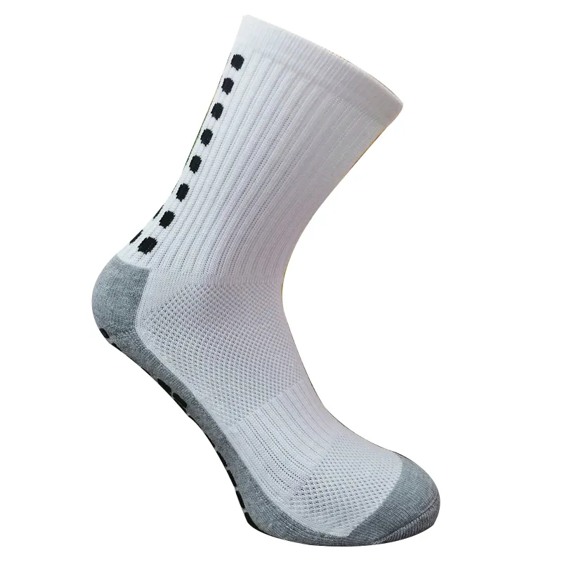 Chaussettes de football antidérapantes de haute qualité en coton tricoté hommes sport chaussettes de football athlétiques