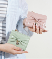 Dompet Tipis Fungsional Baru Baellerry untuk Wanita dan Remaja Putri, Dompet Lipat dengan Resleting untuk Uang Koin dan Tempat Kartu, Kulit PU Berkualitas Tinggi yang Elegan