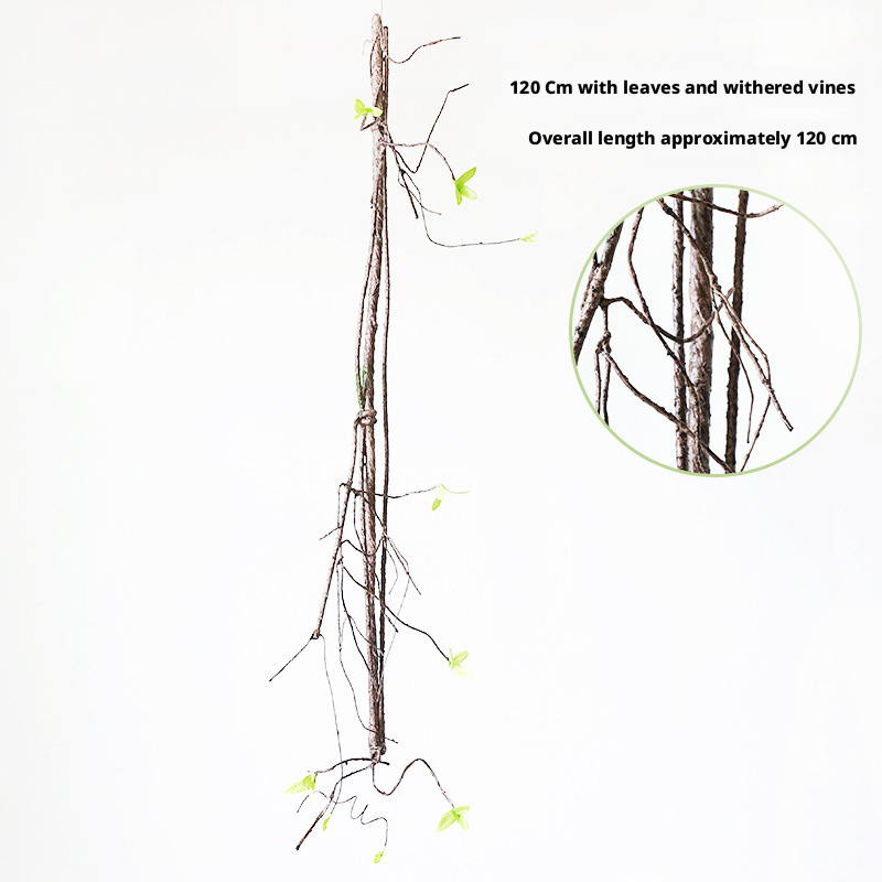 5#  120Cm dried vine with leaves