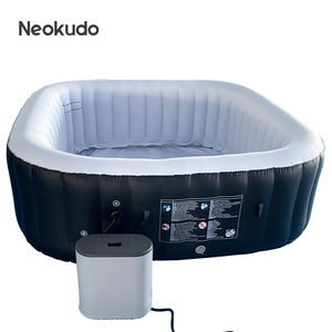 NEOKUDO <span class=keywords><strong>Spa</strong></span> <span class=keywords><strong>gonflable</strong></span> personnalisé de forme carrée, <span class=keywords><strong>spa</strong></span> de jardin, <span class=keywords><strong>spa</strong></span> extérieur, jacuzzi et <span class=keywords><strong>spa</strong></span> d'<span class=keywords><strong>hiver</strong></span> intérieur pour 2 à 4 personnes - Product Image 4