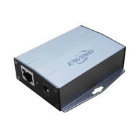 Adaptador de inyector de CC de un solo puerto de 15,4 W con 2 puertos RJ45 y entrada de CC para dispositivos PoE Solución de alimentación a través de Ethernet de alta eficiencia