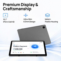 Tablette Android 10,1 pouces avec station de charge Pogo Pin, station de charge centralisée NFC sous l'écran, OEM ODM, démarrage automatique à l'alimentation