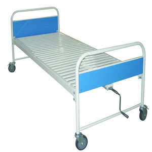 Cama de Hospital Manual de Manivela Única Joyful Abundance con Estructura de Acero, Barandilla Azul Cielo, Cama de Examen para Pacientes Ambulatorios SLV-B4012 - Product Image 2