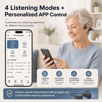 Écouteurs sans fil Bluetooth à conduction osseuse avec support TF, fonction FM, pour téléphone portable, avec isolation phonique, pour jeux, intra-auriculaires