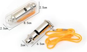 นกหวีดสัตว์เลี้ยงโลหะสแตนเลสเสียงสองโทนความถี่สูงแบบไม่มีแกนกลาง เสียงดังมาก สำหรับฝึกสัตว์ - Product Image 2