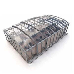 Techo de Vidrio Inteligente, Eléctrico, Templado, de Doble Acristalamiento, Bajo Consumo, Plegable y Telescópico, para Patio de Villa, Estilo Moderno, Portátil, YGF1 - Product Image 4