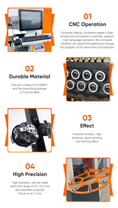 Máquina Automática de Doblado de Alambre CNC 3D de Venta Directa de Fábrica en China, Máquina Formadora de Alambre de 10 mm con Certificado CE - Product Image 4