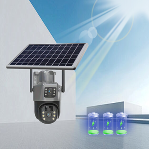 Năng lượng mặt trời Powered an ninh PTZ CCTV <span class=keywords><strong>Camera</strong></span> con người theo dõi chuyển động phát hiện chuyển động ống kính kép IP65 không thấm nước 4MP ngoài trời <span class=keywords><strong>wifi</strong></span> 4 gam Sim - Product Image 4