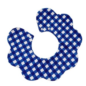 Babero de algodón para bebé de doble cara de nuevo estilo de Corea impermeable con cierre de botón y patrón de flores para absorber <span class=keywords><strong>saliva</strong></span> - Product Image 4