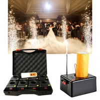 Système de tir de fontaines sans fil à 12 canaux pour scène intérieure, avec télécommande, effet de flamme froide, en plastique durable, pour mariages