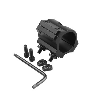 Aluminum Alloy Lightweight Flashlight Tube Clamp Mount 25.4mm Universal Base High Low Profile Options 62g <b>Equipment</b> - Product Image 5
