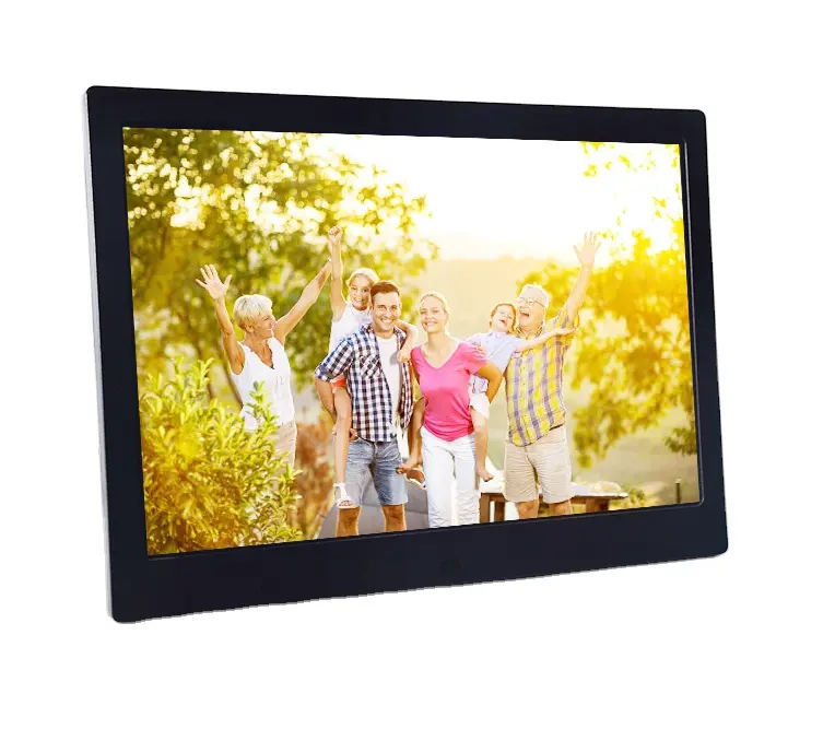 custom 14.1 inch mini usb video player digital picture frame mirror glass digital photo frame Motion Sensor