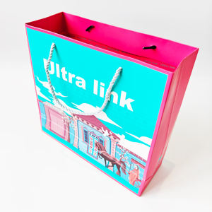 Sacs Cadeaux de Luxe en Papier avec Ruban et Poignée, Design Logo Personnalisé pour Vêtements, Bijoux, Commerce de Détail, Shopping, Remerciements - Product Image 2