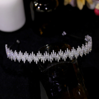 ASNORA – diadème en zircone cubique avec éléments étoilés, style romantique, couronnes, diadème pour femmes, coiffe de fête, bijoux pour cheveux de mariée