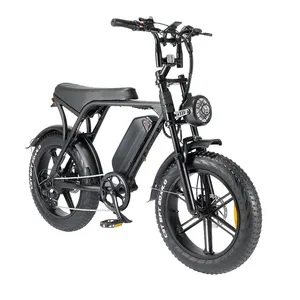 欧西V8 20英寸1000瓦电动自行车800瓦胖轮胎自行车沙滩巡航电动自行车全地形越野Ebike自行车