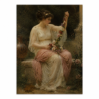 Peinture à l'huile sur toile personnalisée, art mural, style européen moderne, portrait de femme magnifique pour la décoration de la maison, du bureau ou de l'hôtel