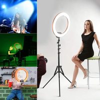 Anneau Lumineux Professionnel pour TikTok Live, Miroir Dimmable, Maquillage Selfie, Anneau Lumineux LED 8, 10, 12, 13 Pouces avec Trépied