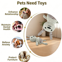 Jouets interactifs couineurs pour chiens, best-seller, en polyester, durables, non-déchirables, en stock